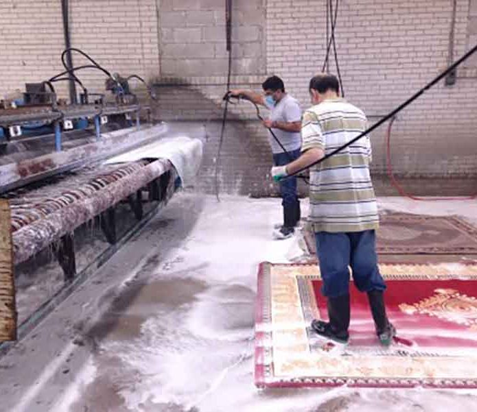  قالیشویی در منصورآباد